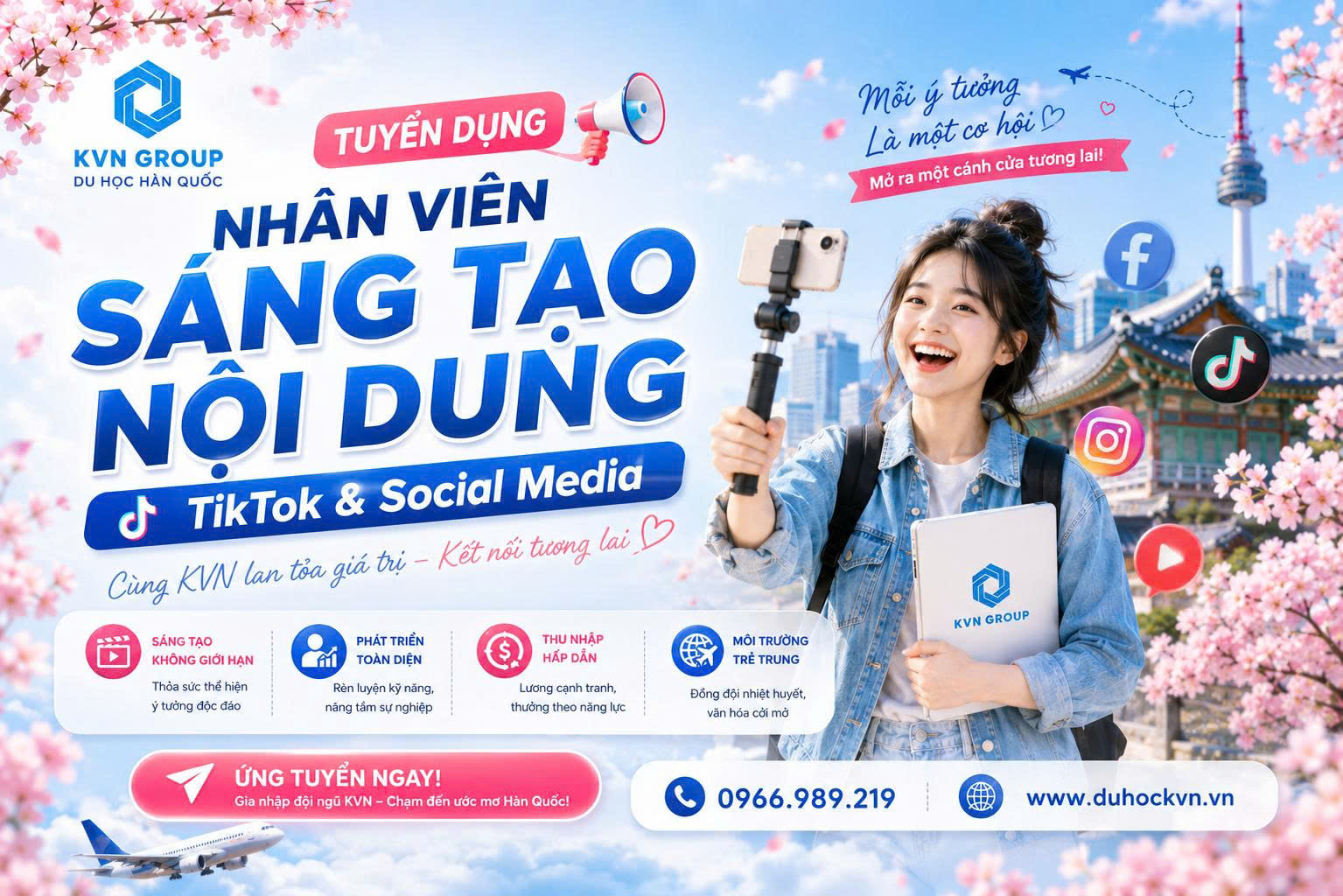 Nhân Viên Sáng Tạo Nội Dung – TikTok & Social Media