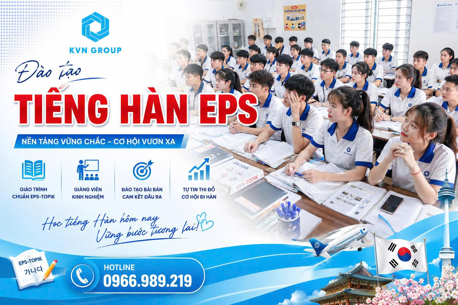 Đào tạo tiếng hàn EPS đi xuất khẩu lao động
