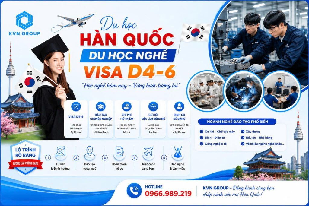 Du học nghề Hàn Quốc Visa D4-6