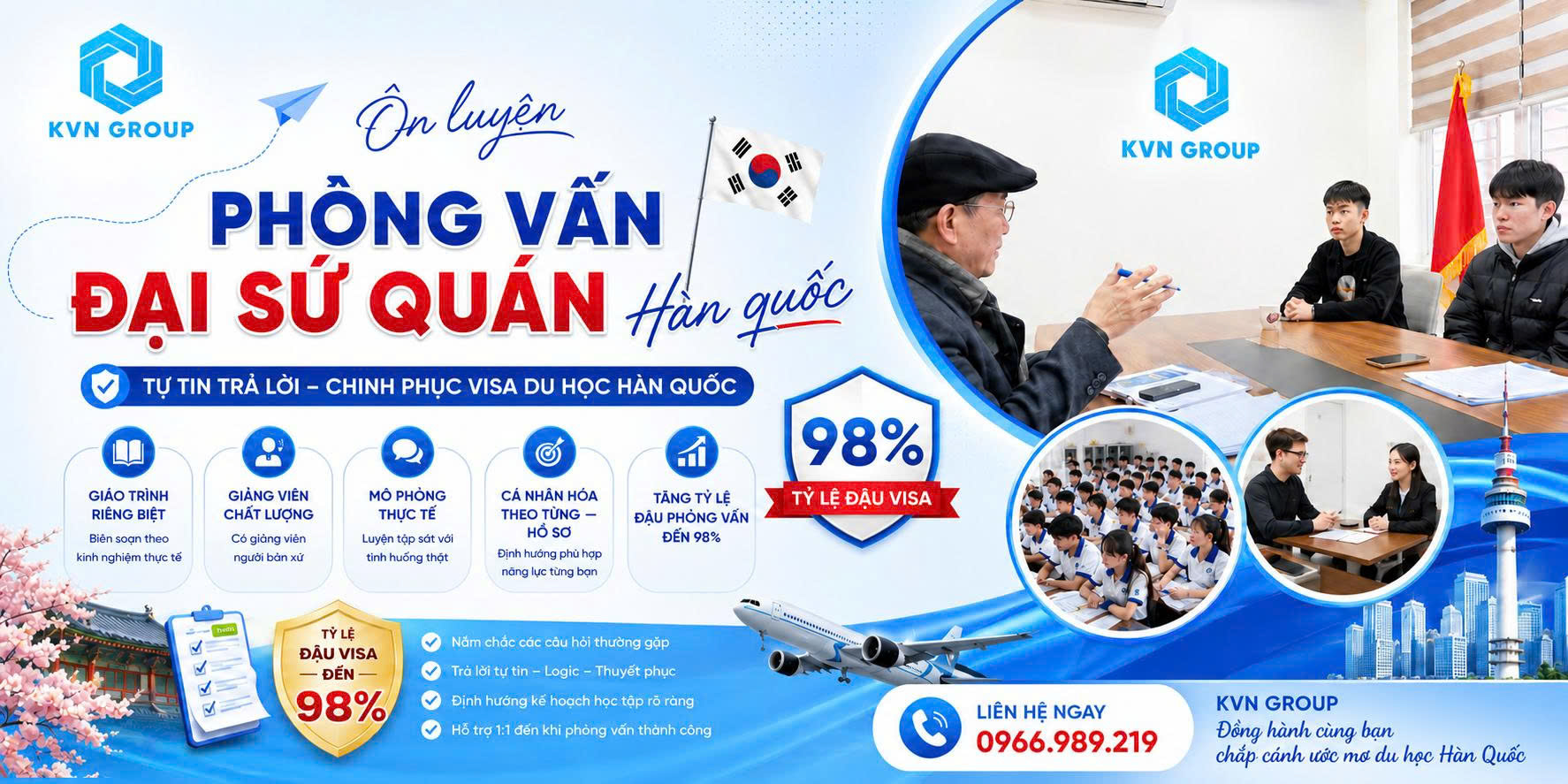 Ôn luyện phỏng vấn đại sứ quán khi du học Hàn Quốc